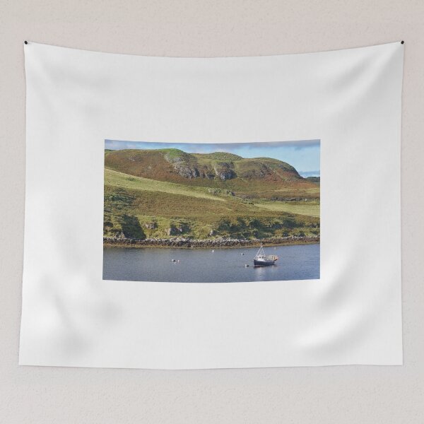 Item preview, Moored fishing boat near Struan -  Isle of Skye, Scotland designed and sold by Richard Flint.