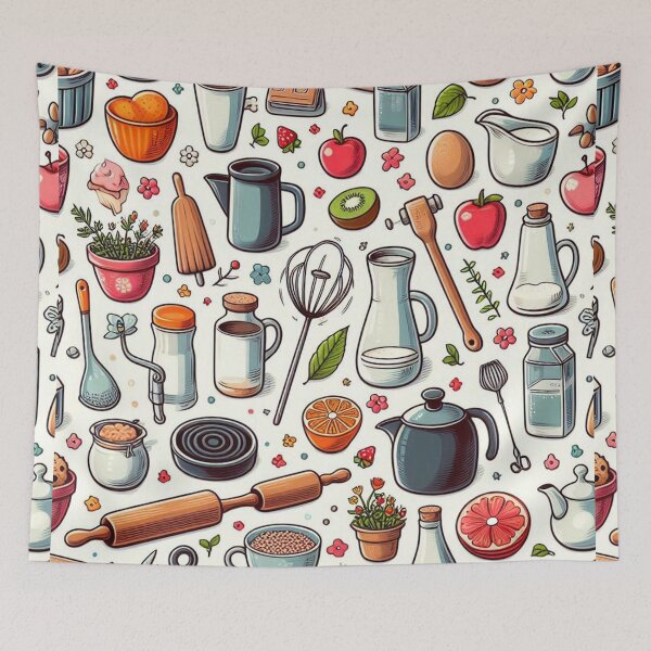 Item preview, Seamless pattern of Kitchen Items Pattern designed and sold by ShoPellY.