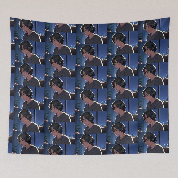 Item preview, Lofi beats handsome boy 2 designed and sold by Mrwolf-designs.
