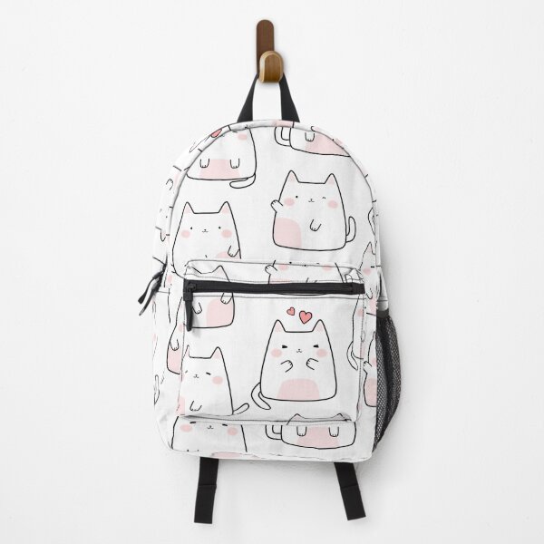 Item preview, Lots of cats kawaii with hearts pastel pattern designed and sold by MatysDesign.