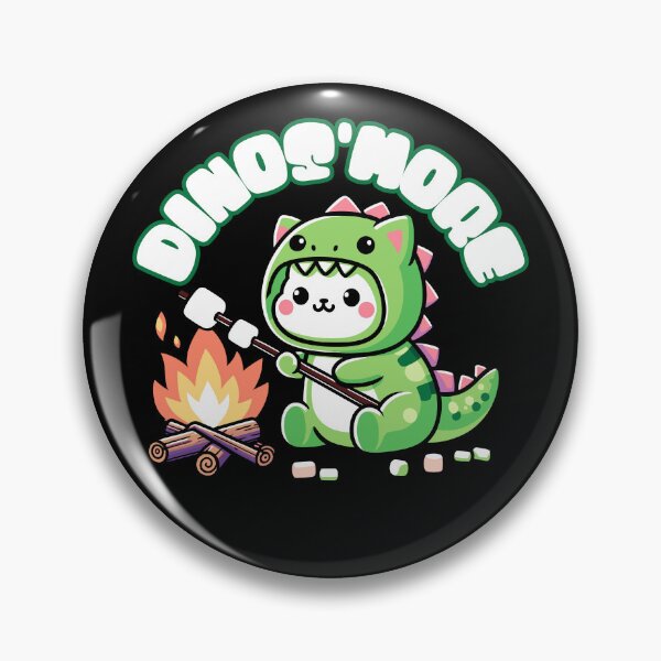 Item preview, Dino'smore T-Shirt: Kawaii Cat in T-Rex Costume - Cute Campfire Design designed and sold by DesignedByMarty.