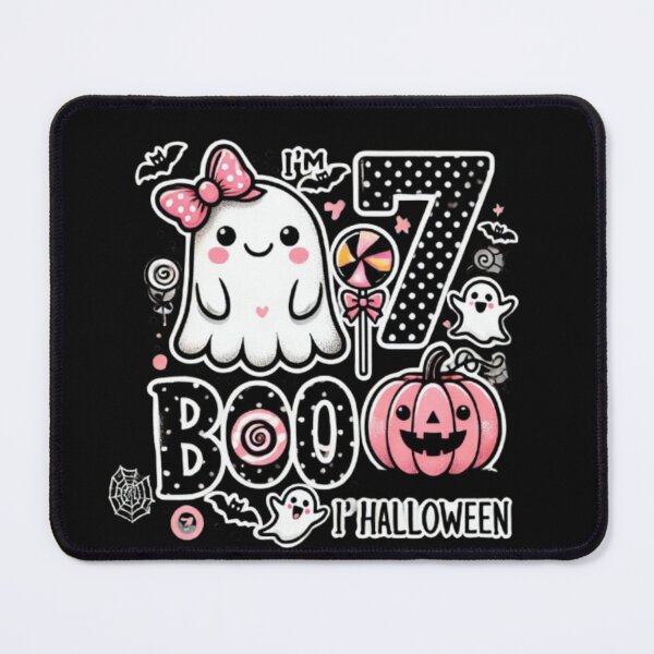 Item preview, Boo I'm Seven Ghost Seventh 7th Birthday Halloween Girls designed and sold by SztylishDesigns.
