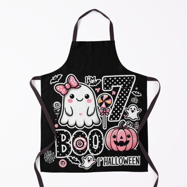 Item preview, Boo I'm Seven Ghost Seventh 7th Birthday Halloween Girls  designed and sold by SztylishDesigns.