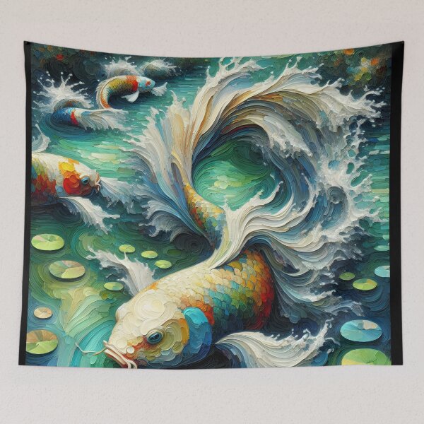 Item preview, Koi Fish Pond Jade designed and sold by FengShuiLounge.