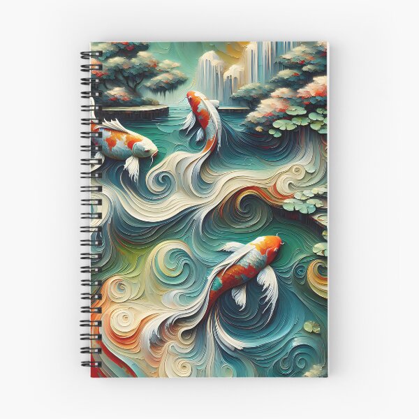 Item preview, Koi Fish Pond Serene Ripples designed and sold by FengShuiLounge.