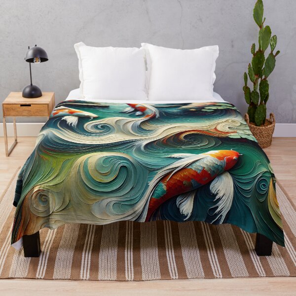 Item preview, Koi Fish Pond Serene Ripples designed and sold by FengShuiLounge.