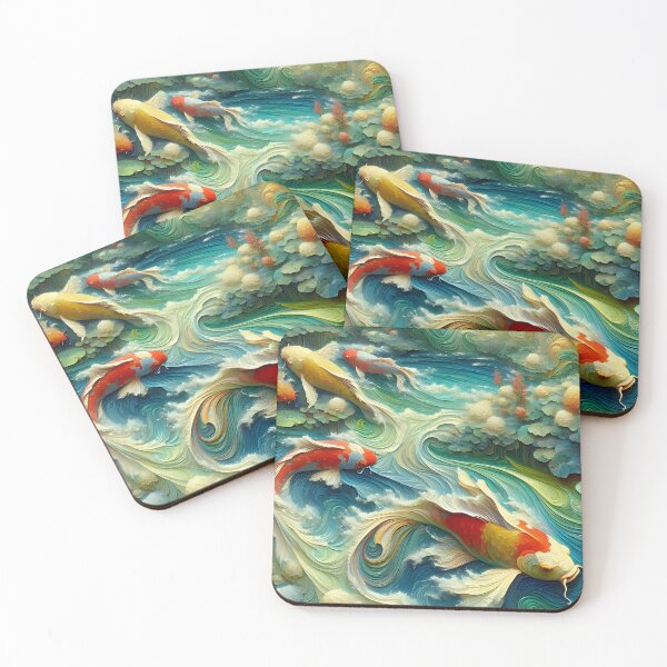 Item preview, Koi Fish Pond Mystic Waters designed and sold by FengShuiLounge.