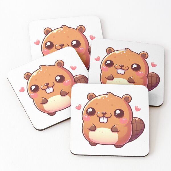 Item preview, Charming Kawaii Beaver designed and sold by istoriadesign.