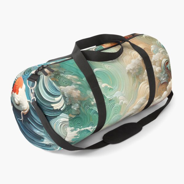 Item preview, Koi Fish Pond Clouds and Waves designed and sold by FengShuiLounge.