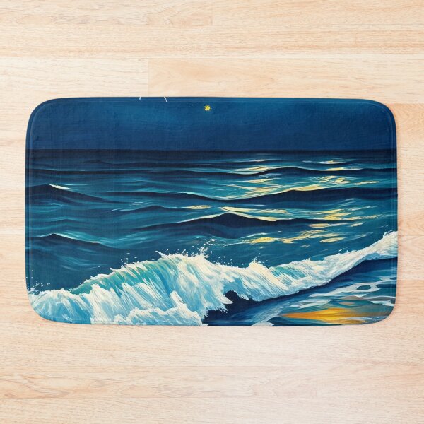 Item preview, Swirling Skies Above the Midnight Ocean designed and sold by ArtComixHaven.