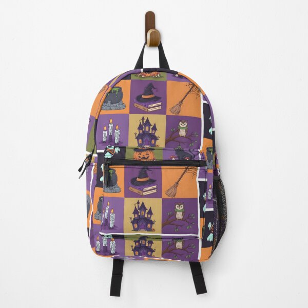 Item preview, Cute Orange and Purple Spooky Halloween ghost balck cat ,haunted house and pumpkin pack designed and sold by SOUFIANE1991.