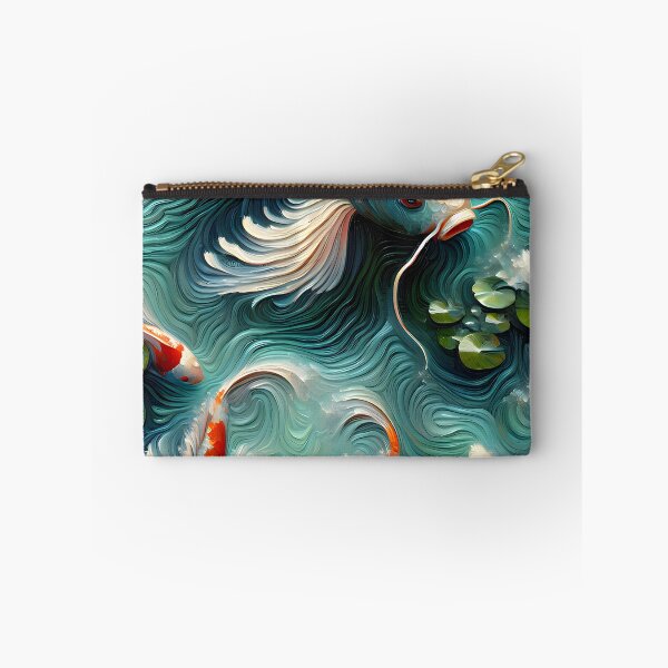 Item preview, Koi Fish Pond Japanese Art designed and sold by FengShuiLounge.