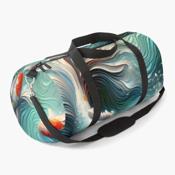 Item preview, Koi Fish Pond Japanese Art designed and sold by FengShuiLounge.