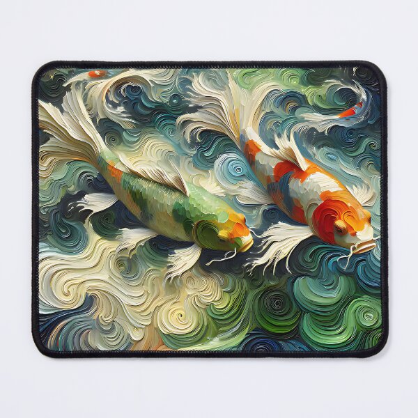 Item preview, Koi Fish Pond Autumn Colored designed and sold by FengShuiLounge.