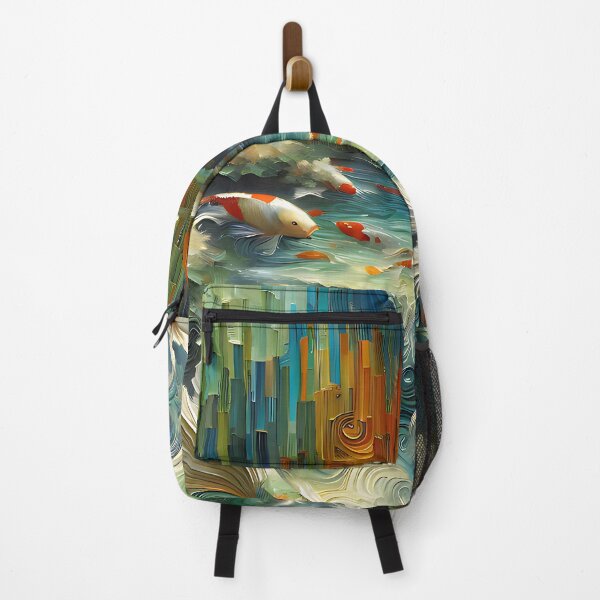 Item preview, Koi Fish Pond Autumn Colored designed and sold by FengShuiLounge.