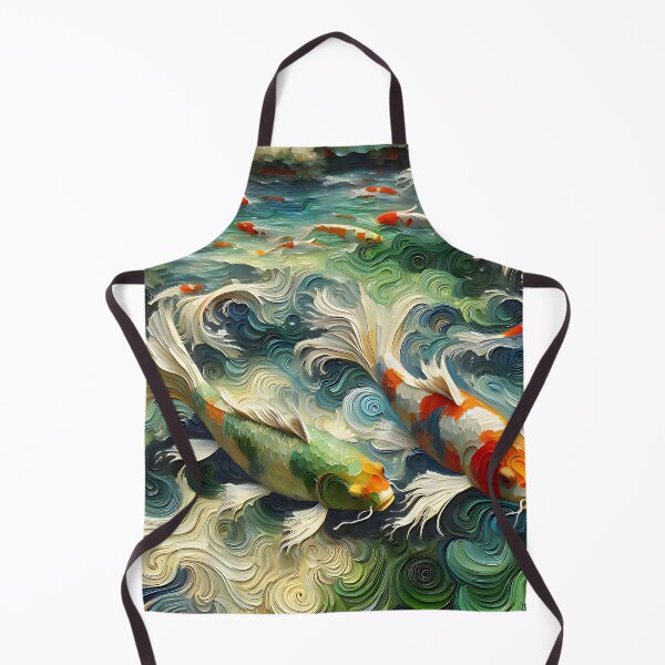Item preview, Koi Fish Pond Autumn Colored designed and sold by FengShuiLounge.