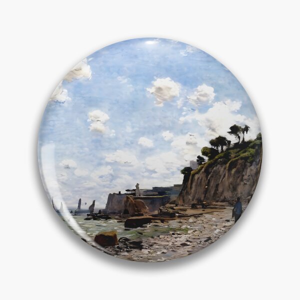 Item preview, The Beach at Honfleur - Tranquil Beauty and Breezy Atmosphere designed and sold by artdesignsnow.