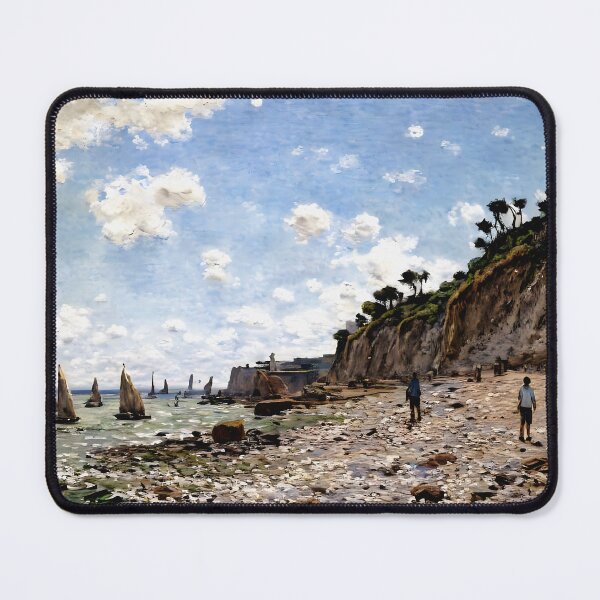 Item preview, The Beach at Honfleur - Tranquil Beauty and Breezy Atmosphere designed and sold by artdesignsnow.