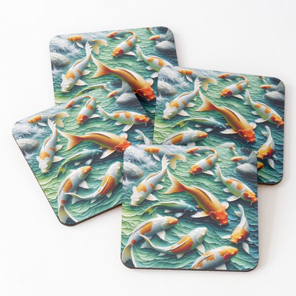 Item preview, Happy Koi Fish Pond designed and sold by FengShuiLounge.