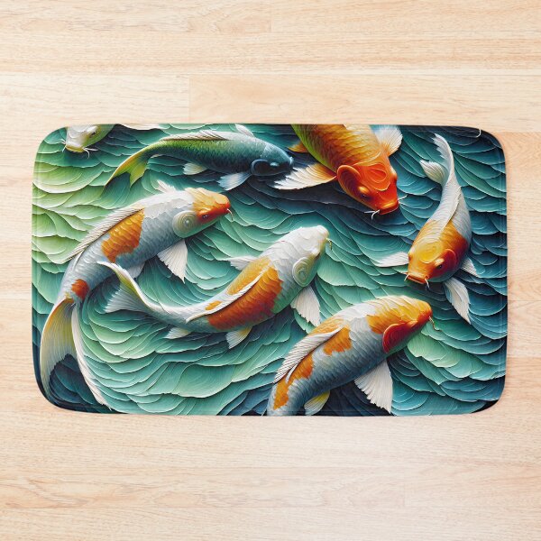 Item preview, Happy Koi Fish Pond designed and sold by FengShuiLounge.