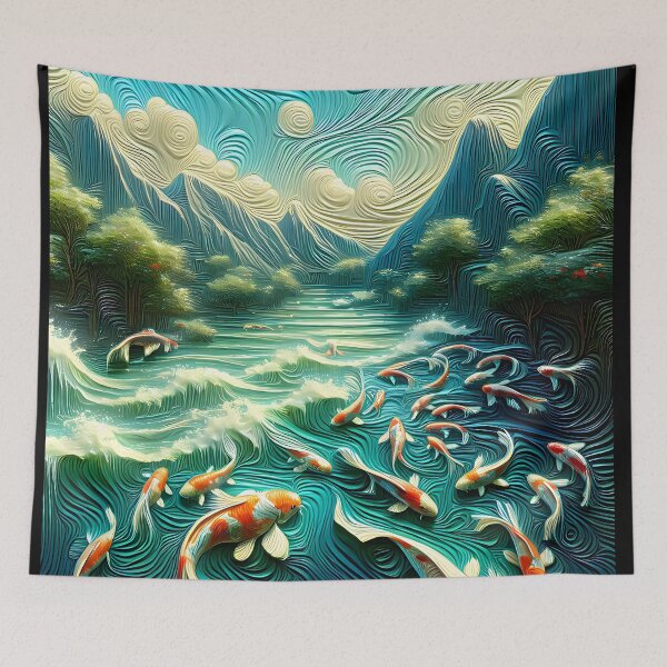 Item preview, Mountain Koi Fish Pond designed and sold by FengShuiLounge.