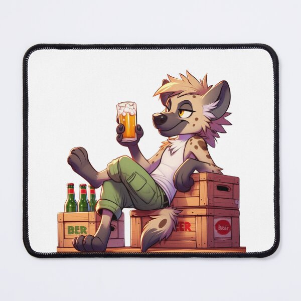 Item preview, YEEN HYENA BEER FAN designed and sold by cami gallo.