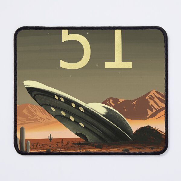 Item preview, Roswell, New Mexico Desert Illustration Vintage Retro Area 51 Poster designed and sold by Arctic frame studio.