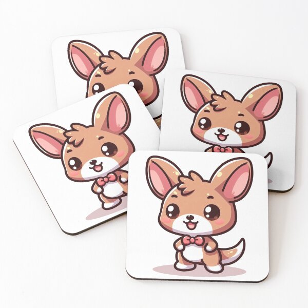 Item preview, Charming Kawaii Kangaroo with Bow Tie designed and sold by istoriadesign.