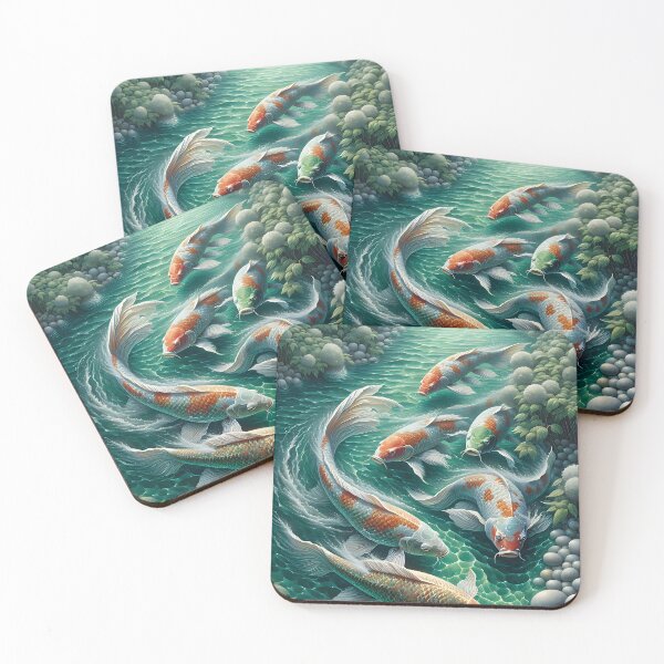 Item preview, Asian Koi Fish Pond designed and sold by FengShuiLounge.