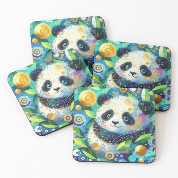 Item preview, Sweet cute Panda Bear cub designed and sold by FOLK ART FUSION by heidiannemorris.
