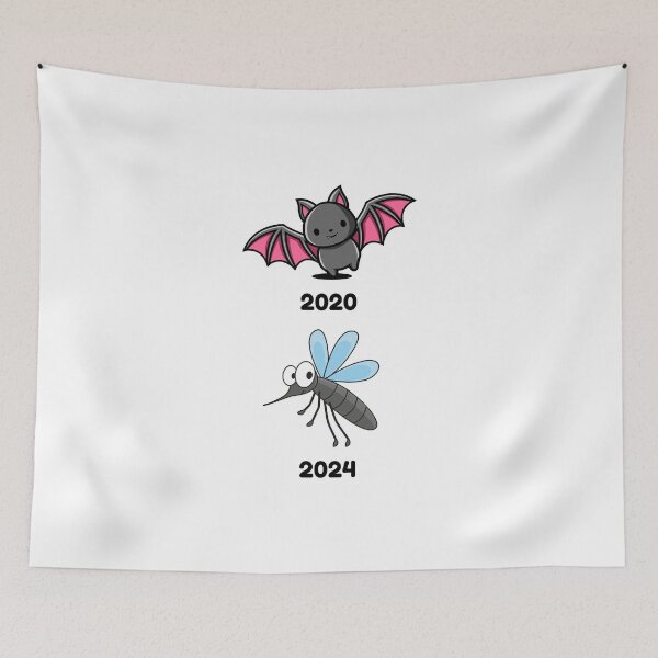 Item preview, Funny 2020 Bat 2024 Mosquito Graphic designed and sold by CoolCrap-.