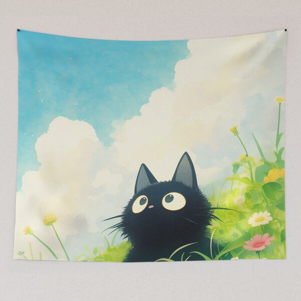 Item preview, Kitty Peaceful Meadow designed and sold by AshiraCreations.