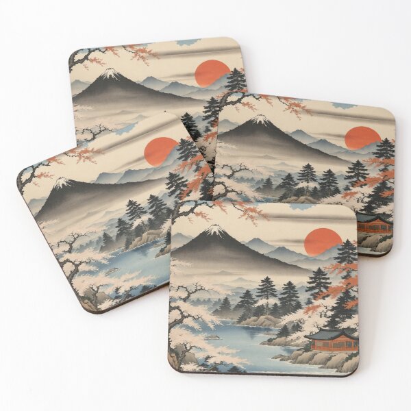 Item preview, Sunset Ukiyo-e designed and sold by ChizuWorks.