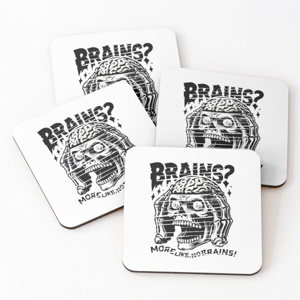 Item preview, BRAINS? MORE LIKE NO BRAINS! - Hollow Head, Hollow Heart, Haunted Soul designed and sold by SplashTastic.
