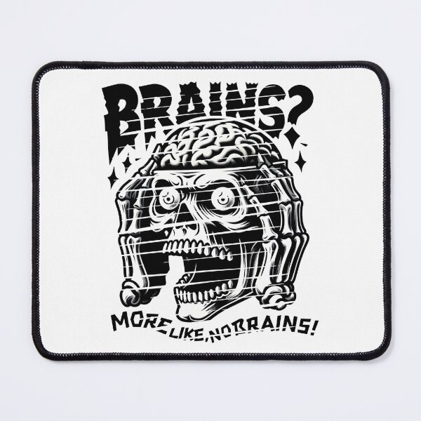Item preview, BRAINS? MORE LIKE NO BRAINS! - Hollow Head, Hollow Heart, Haunted Soul designed and sold by SplashTastic.