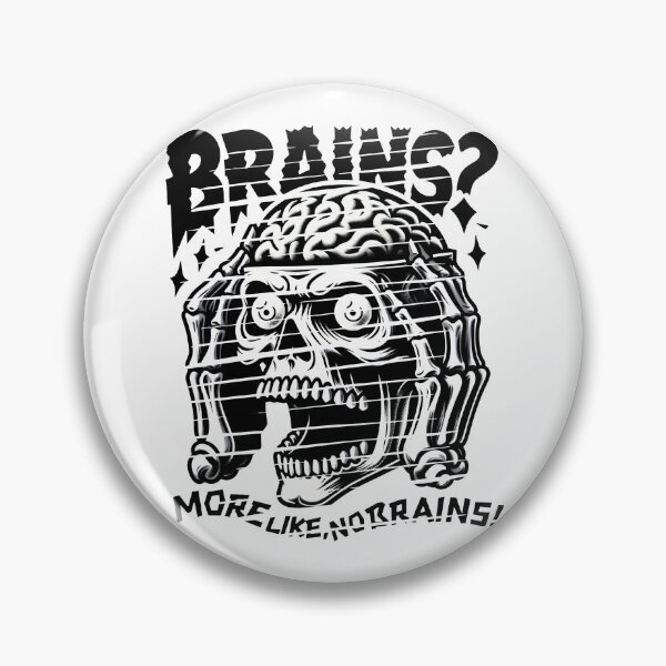 Item preview, BRAINS? MORE LIKE NO BRAINS! - Hollow Head, Hollow Heart, Haunted Soul designed and sold by SplashTastic.
