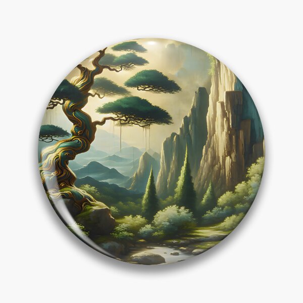 Item preview, Bonsai Tree Nature -  Vintage Japanese Art designed and sold by FengShuiLounge.