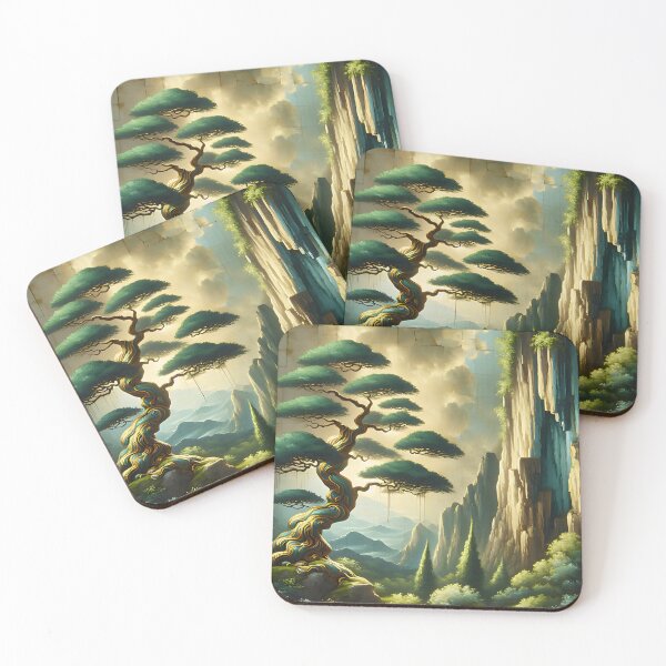 Item preview, Bonsai Tree Nature -  Vintage Japanese Art designed and sold by FengShuiLounge.