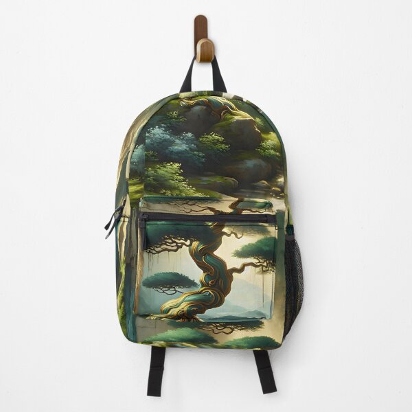 Item preview, Bonsai Tree Nature - Vintage Japanese Art designed and sold by FengShuiLounge.