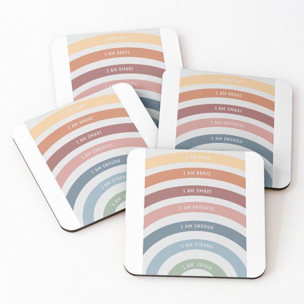 Item preview, Rainbow Affirmations Wall Art designed and sold by Living The Vibe.