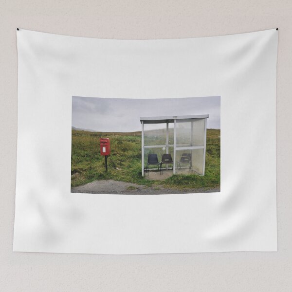 Item preview, Postbox and bus stop near Kilmuir, Isle of Skye designed and sold by Richard Flint.
