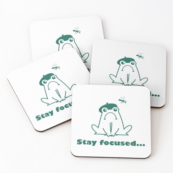 Item preview, Stay Focused Frog - Motivational Design designed and sold by MAN  FROM MARS.