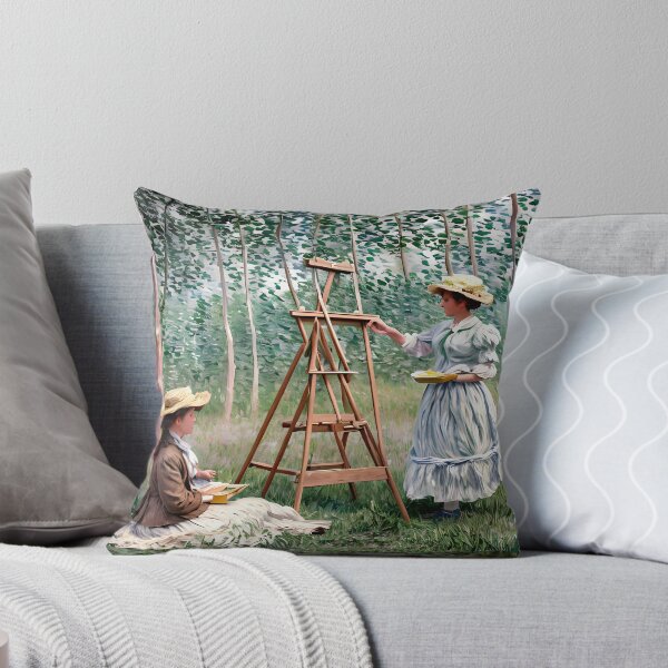 Item preview, In the Woods at Giverny, Blanche Hoschedé at Her Easel  designed and sold by artdesignsnow.