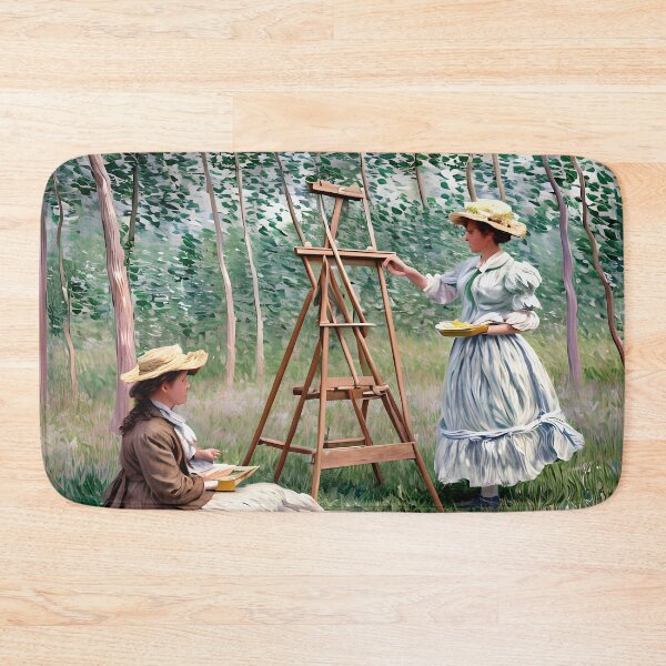 Item preview, In the Woods at Giverny, Blanche Hoschedé at Her Easel  designed and sold by artdesignsnow.