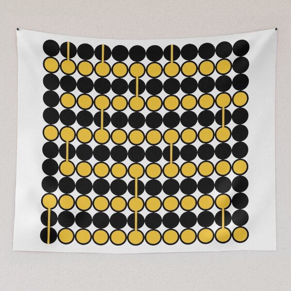 Item preview, Black and yellow dots pattern designed and sold by GetItGiftIt.