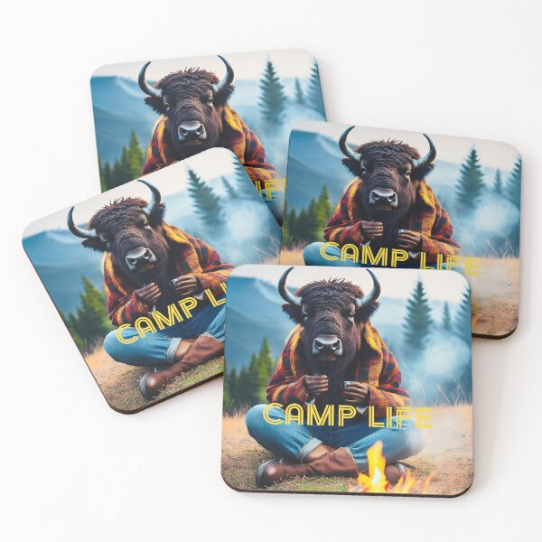 Item preview, Camp Life Bison designed and sold by TheCussnWolf.