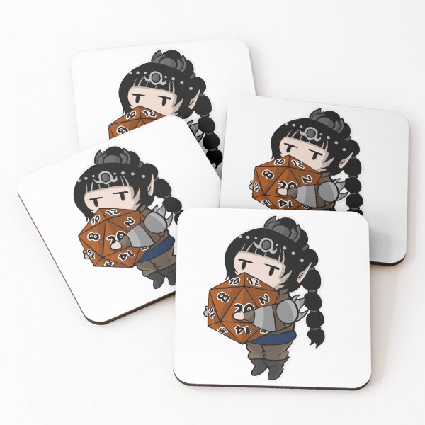 Item preview, Cute Shadowheart with Orange Dice | Baldurs Gate 3 | BG3 | DND designed and sold by SquirkyShop.