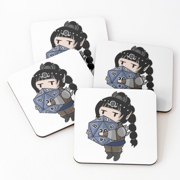 Item preview, Cute Shadowheart with Blue Dice | Baldurs Gate 3 | BG3 | DND designed and sold by SquirkyShop.