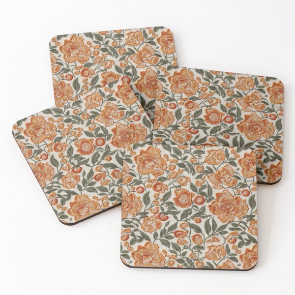 Item preview, Bordado falso con flores de color naranja designed and sold by FlowerMeFlorals.