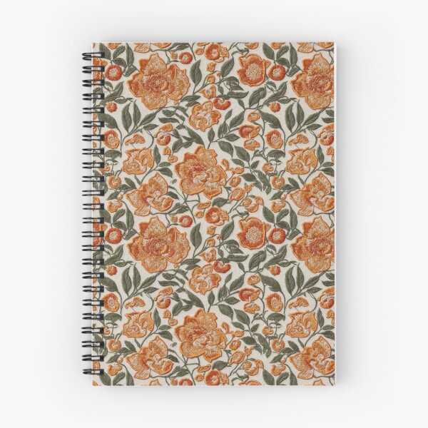 Item preview, Orange Floral Faux Embroidery designed and sold by FlowerMeFlorals.